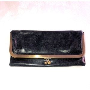 Hobo Rachel tri fold black wallet
